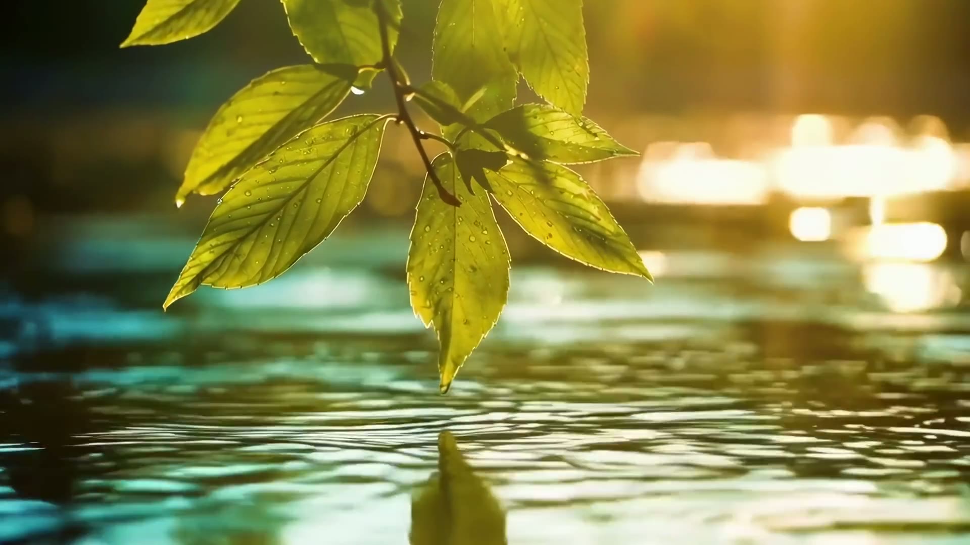 BioLuxea sfeerbeeld met bladeren en water