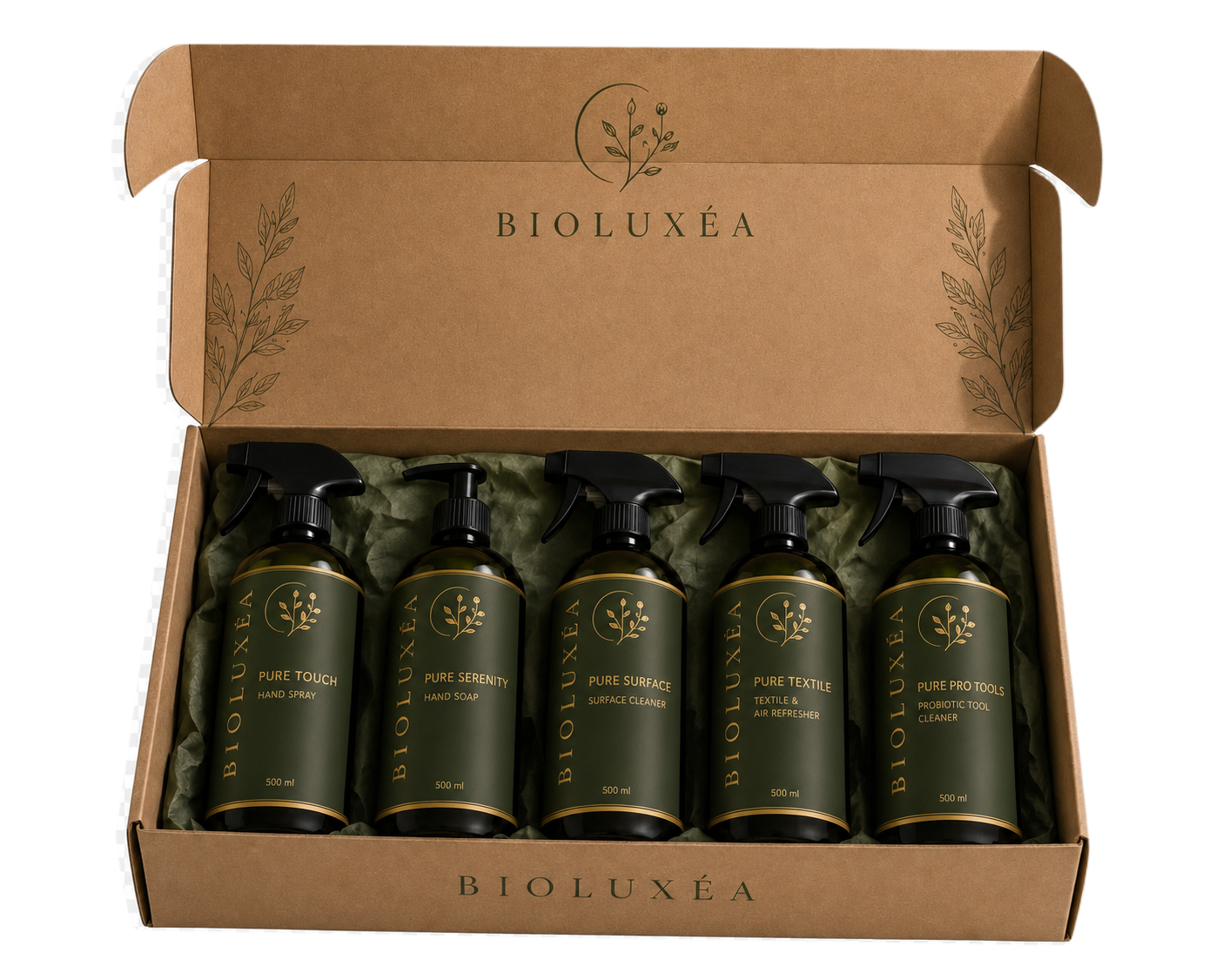 BioLuxea Complete Salon Box met vijf flessen